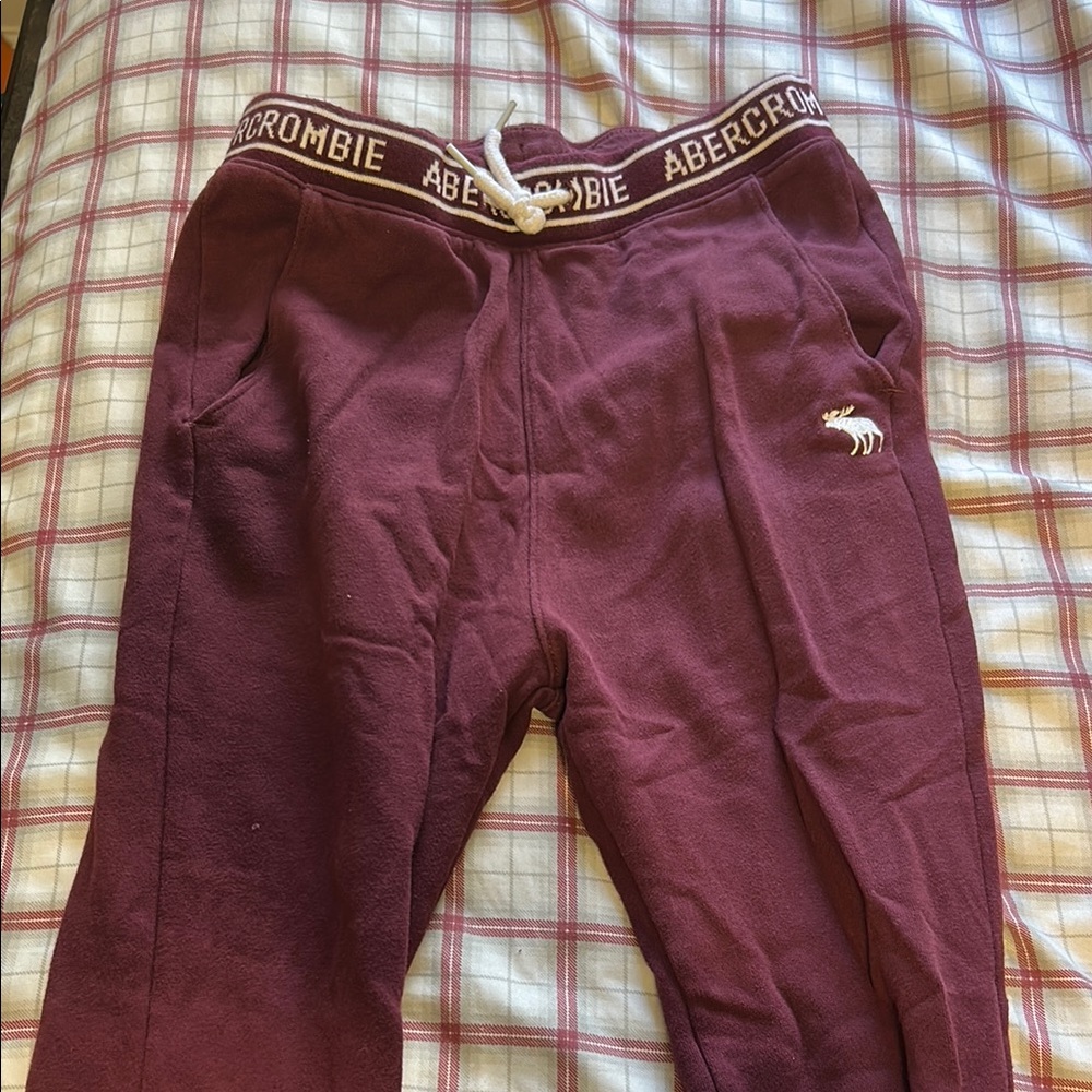 Abercrombie & Fitch Kids Maroon Joggers